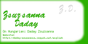 zsuzsanna daday business card